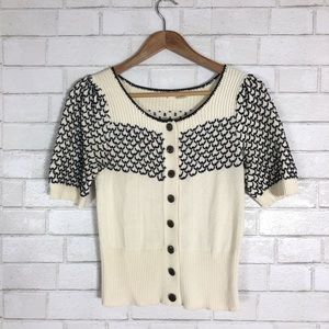 Anthropologie Moth Mermaid Lore cardigan